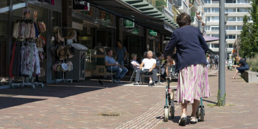 Attentheid In de winkelstraat